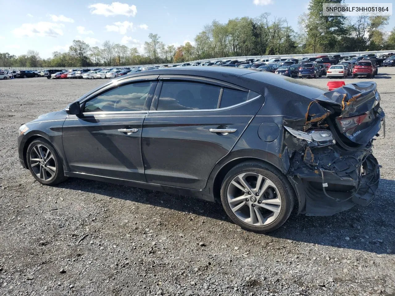 2017 Hyundai Elantra Se VIN: 5NPD84LF3HH051864 Lot: 73434504