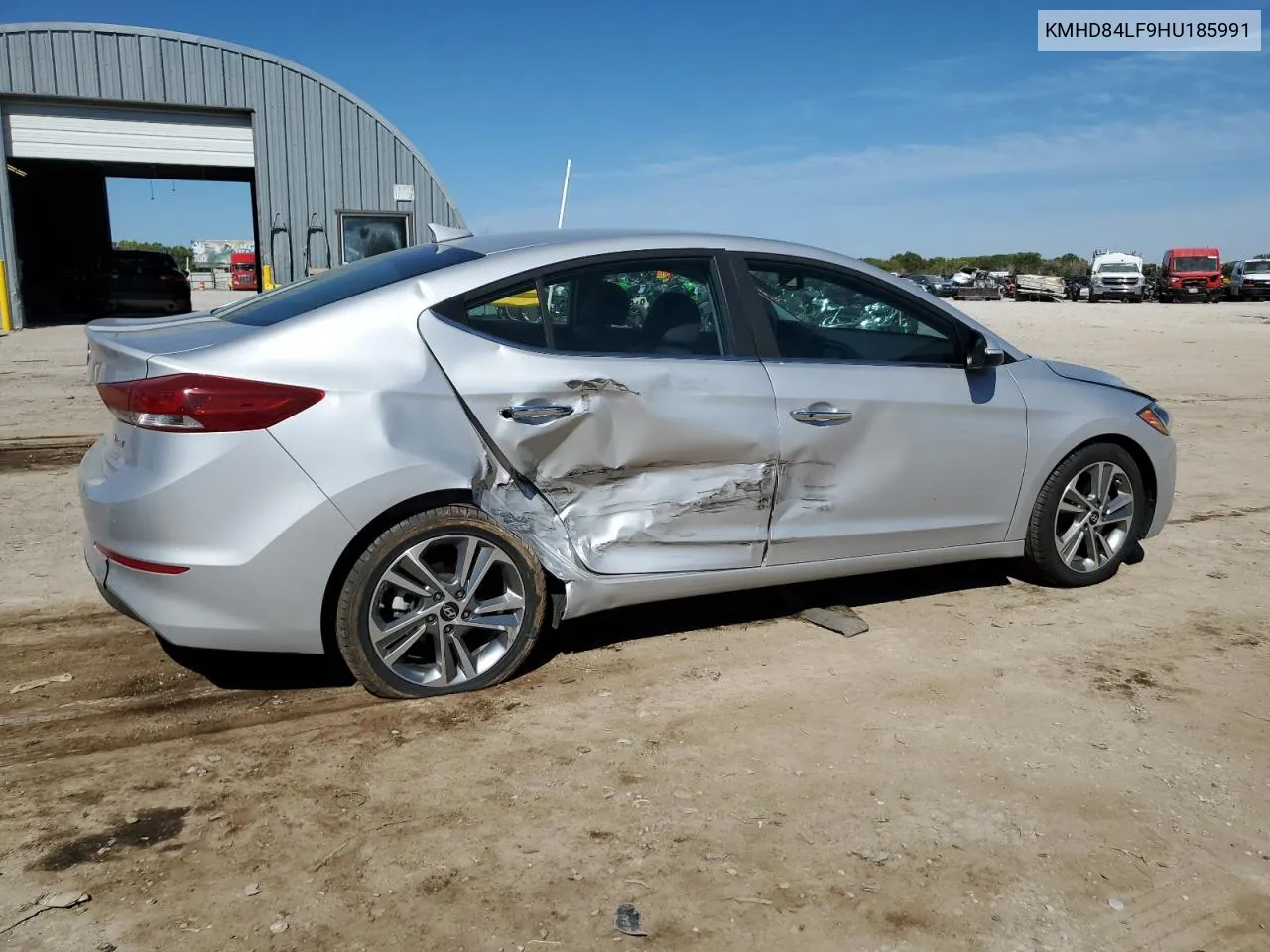 KMHD84LF9HU185991 2017 Hyundai Elantra Se