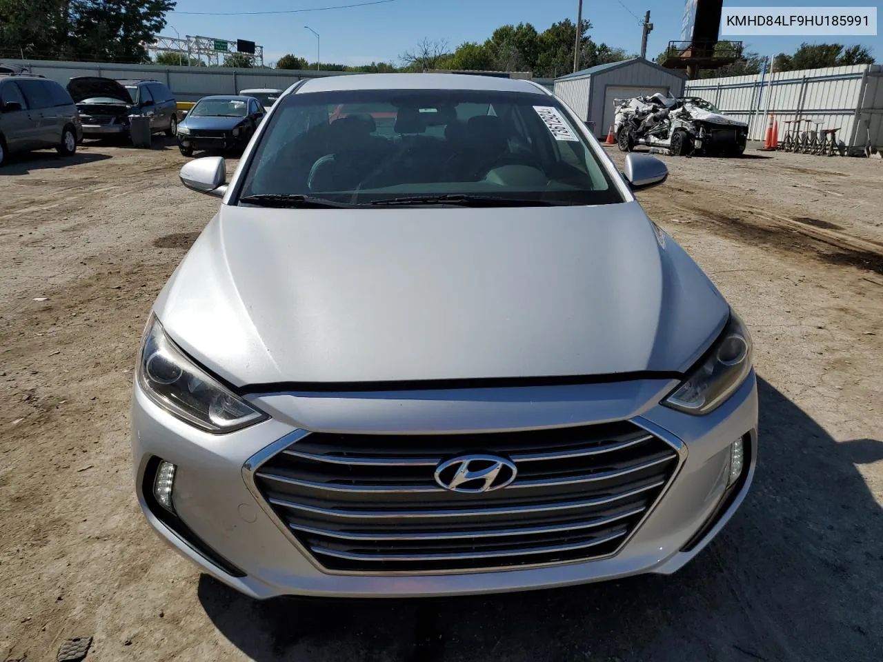 KMHD84LF9HU185991 2017 Hyundai Elantra Se