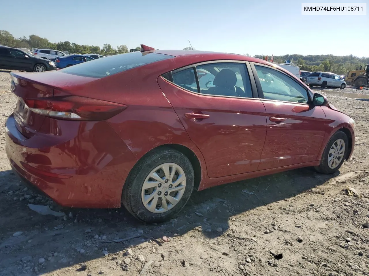 2017 Hyundai Elantra Se VIN: KMHD74LF6HU108711 Lot: 73793264