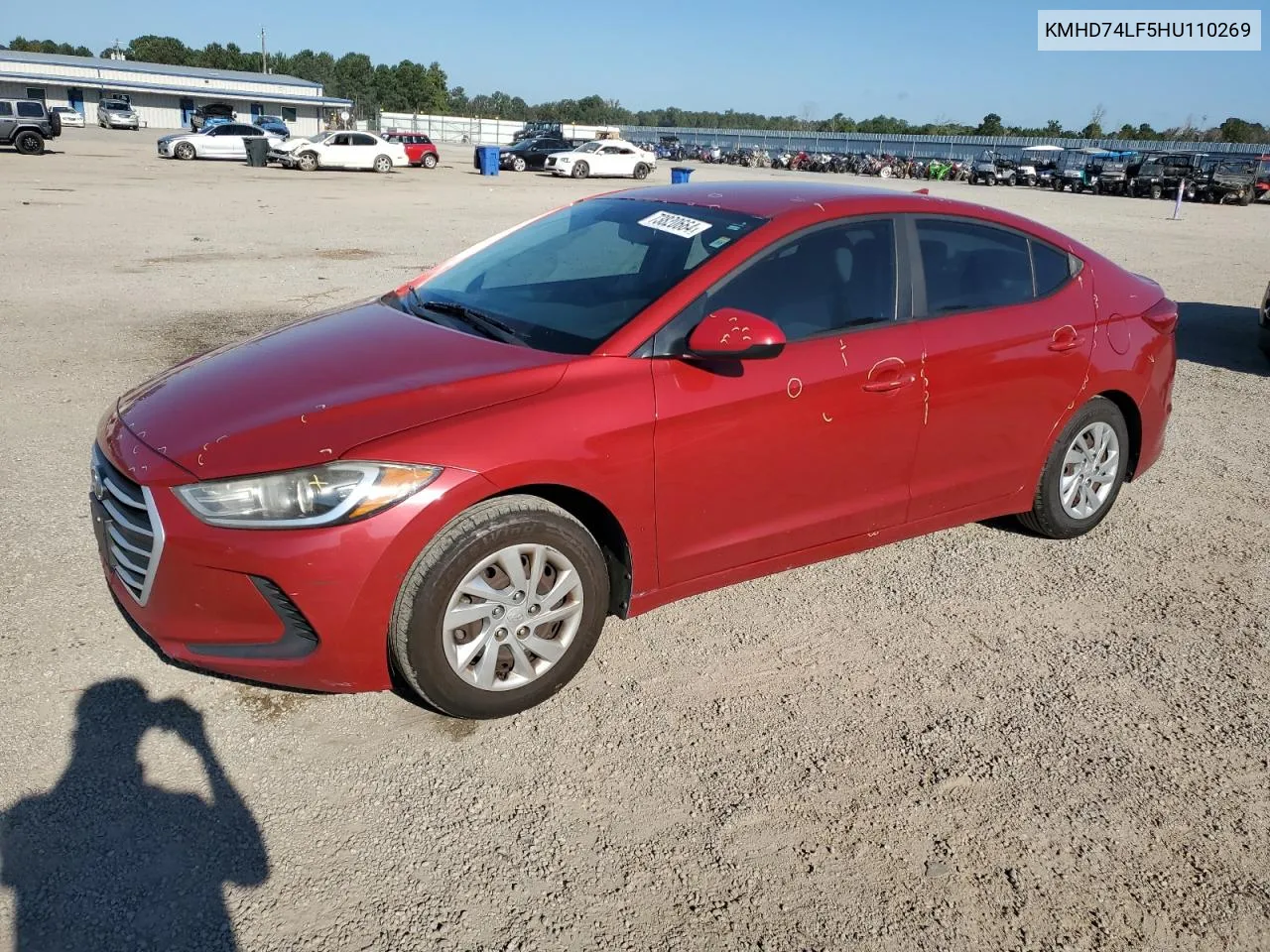 2017 Hyundai Elantra Se VIN: KMHD74LF5HU110269 Lot: 73820664