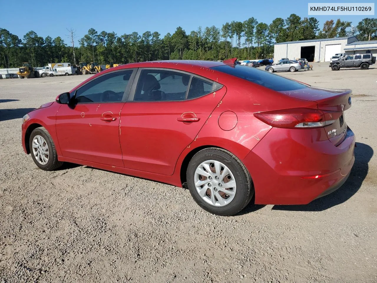 2017 Hyundai Elantra Se VIN: KMHD74LF5HU110269 Lot: 73820664