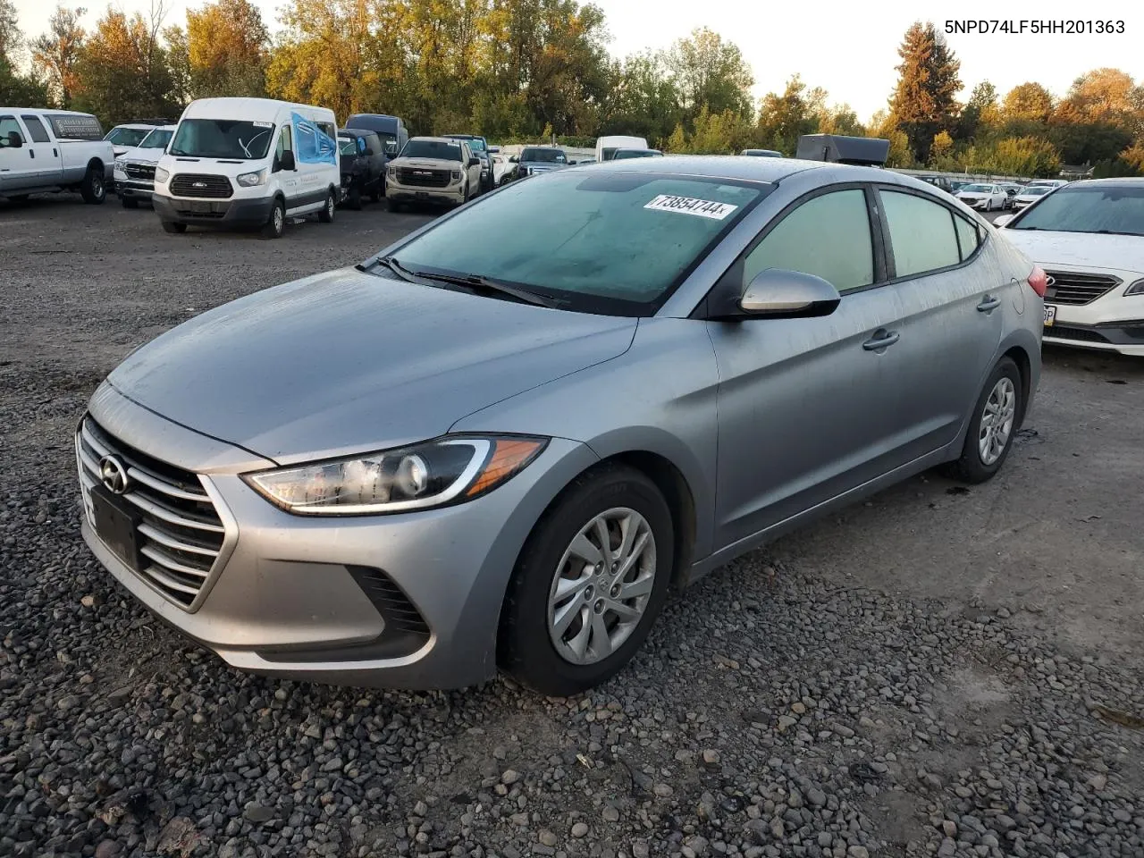 2017 Hyundai Elantra Se VIN: 5NPD74LF5HH201363 Lot: 73854744