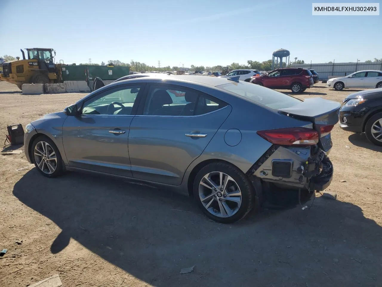 KMHD84LFXHU302493 2017 Hyundai Elantra Se