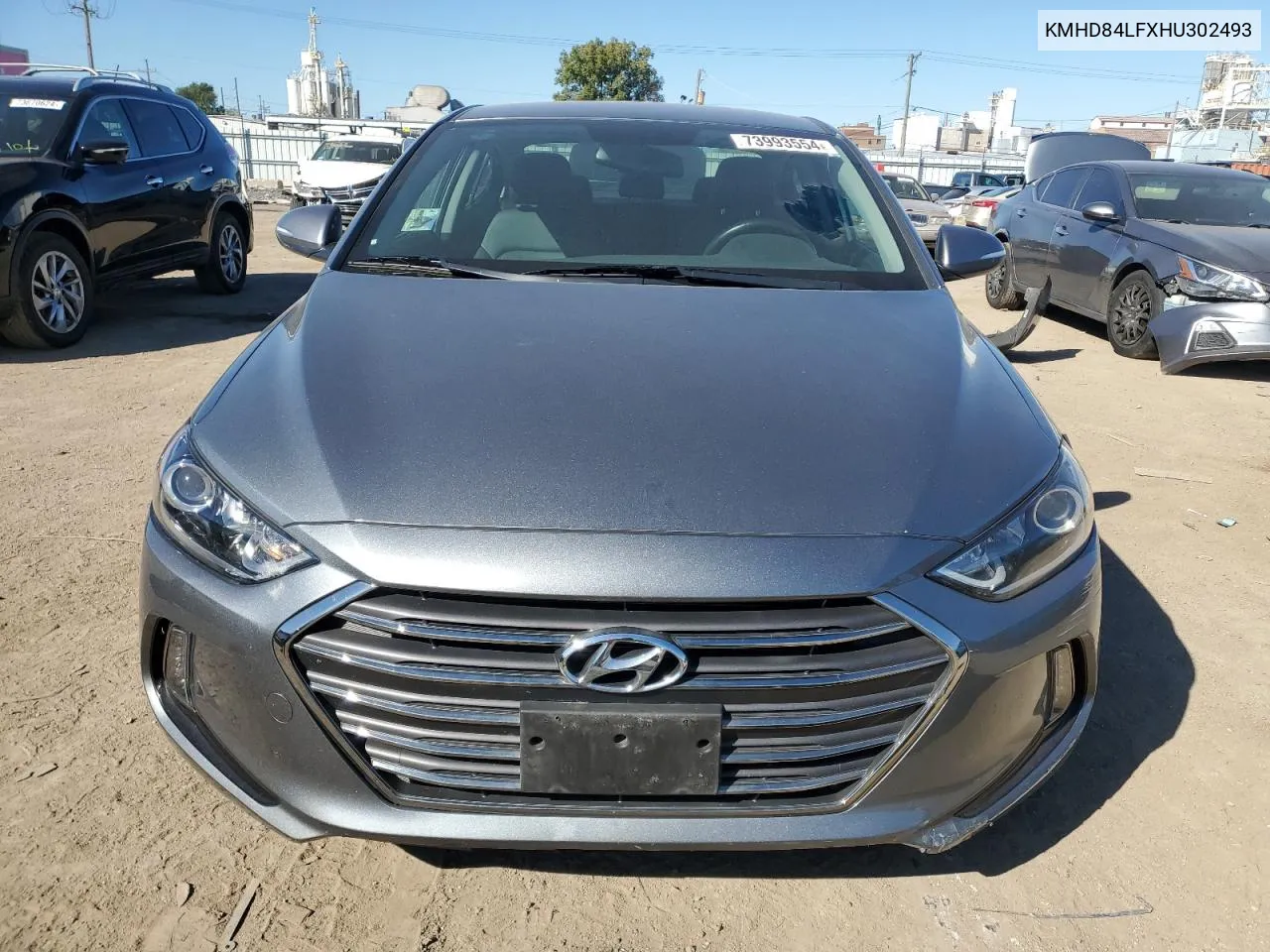 2017 Hyundai Elantra Se VIN: KMHD84LFXHU302493 Lot: 73993554