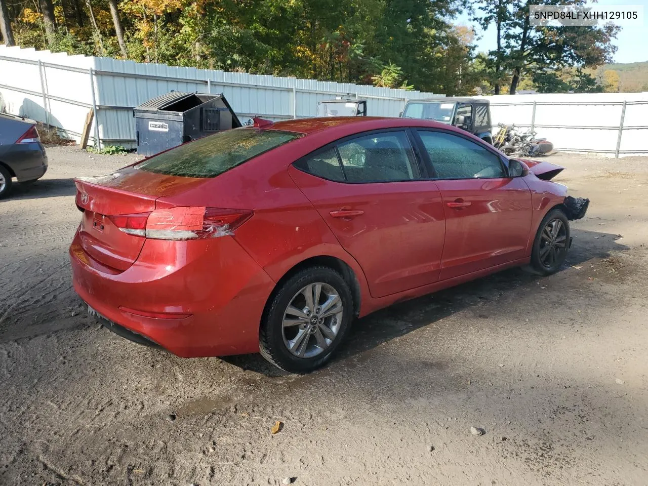 2017 Hyundai Elantra Se VIN: 5NPD84LFXHH129105 Lot: 74007714