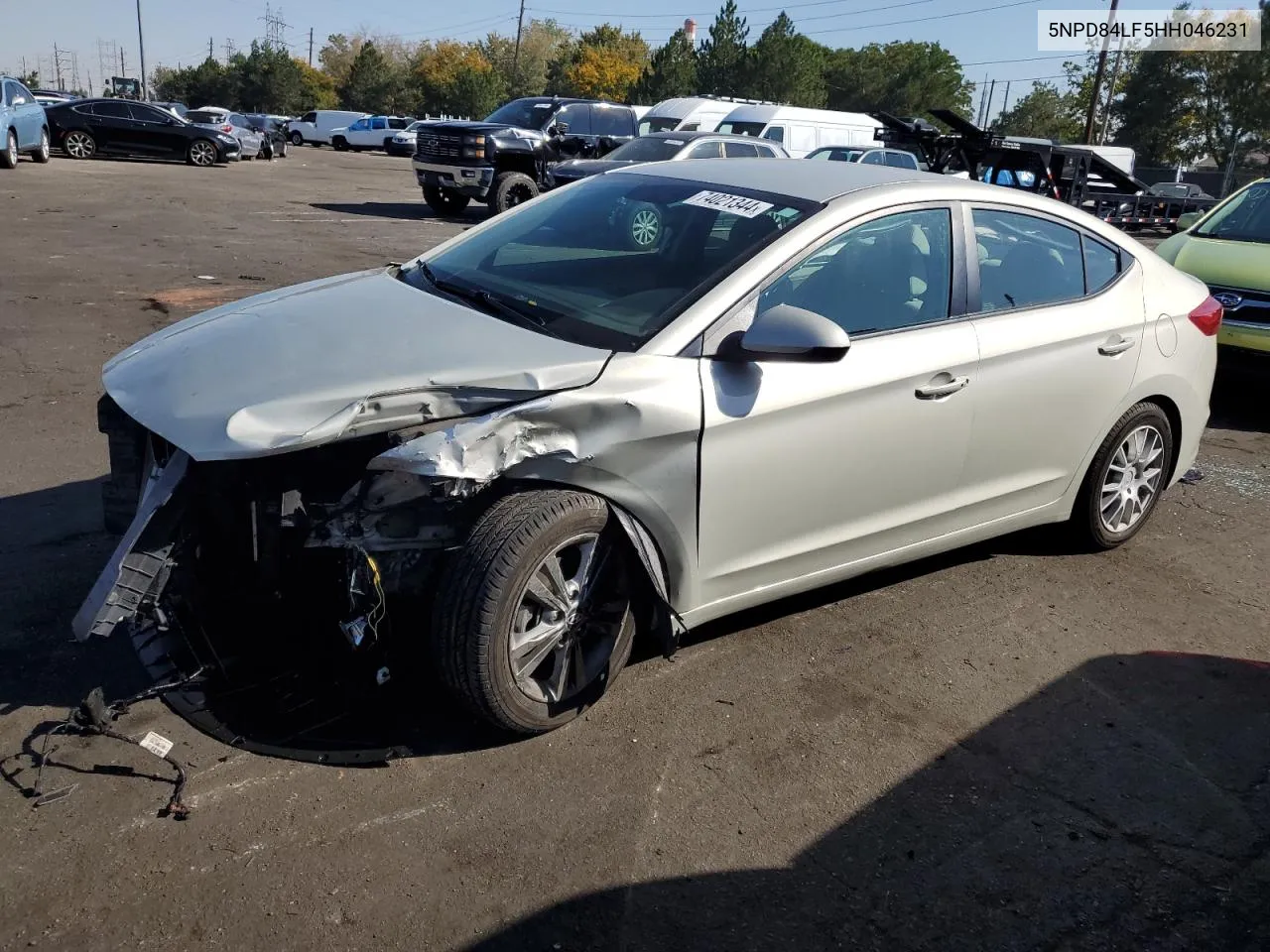 2017 Hyundai Elantra Se VIN: 5NPD84LF5HH046231 Lot: 74021344