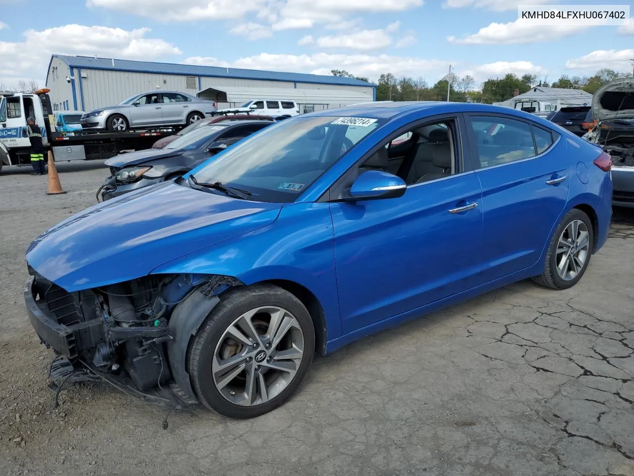 KMHD84LFXHU067402 2017 Hyundai Elantra Se