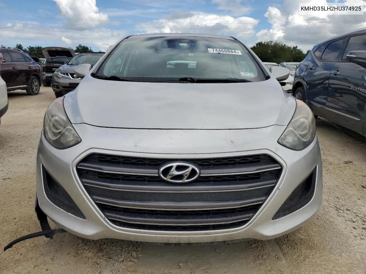 2017 Hyundai Elantra Gt VIN: KMHD35LH2HU374925 Lot: 74460884