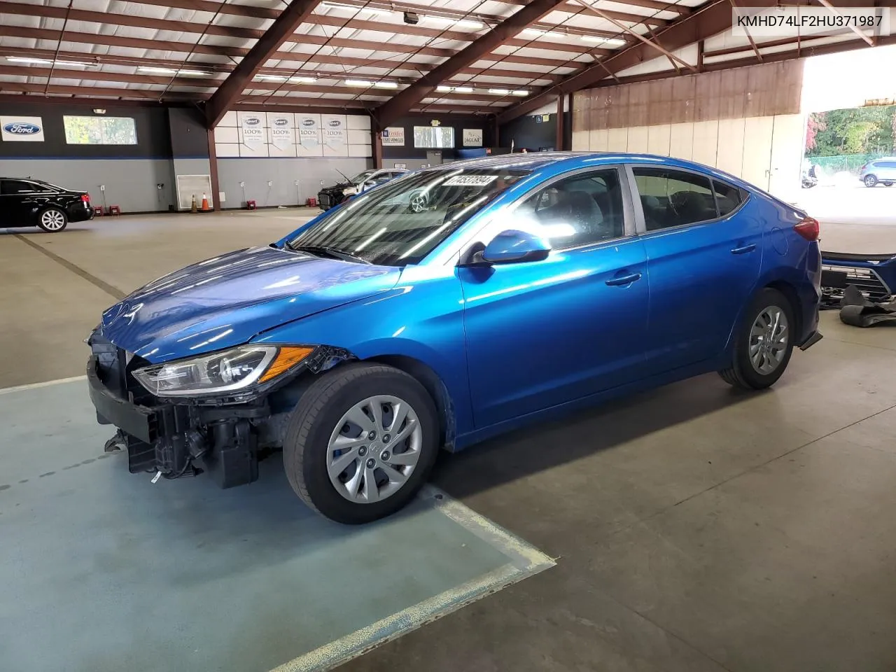 KMHD74LF2HU371987 2017 Hyundai Elantra Se