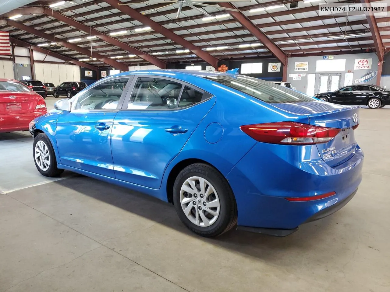 2017 Hyundai Elantra Se VIN: KMHD74LF2HU371987 Lot: 74537894