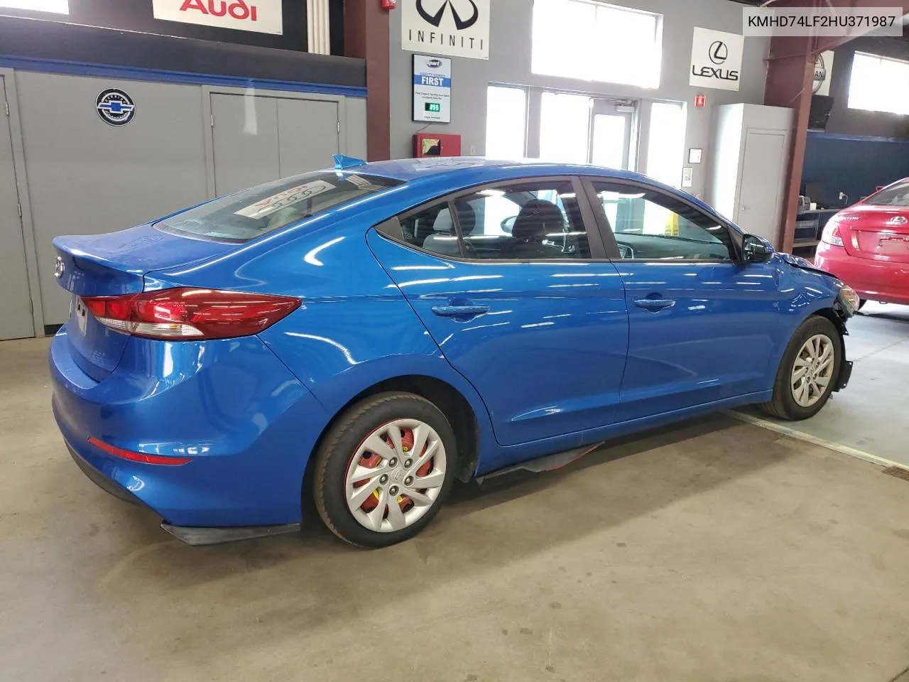 2017 Hyundai Elantra Se VIN: KMHD74LF2HU371987 Lot: 74537894