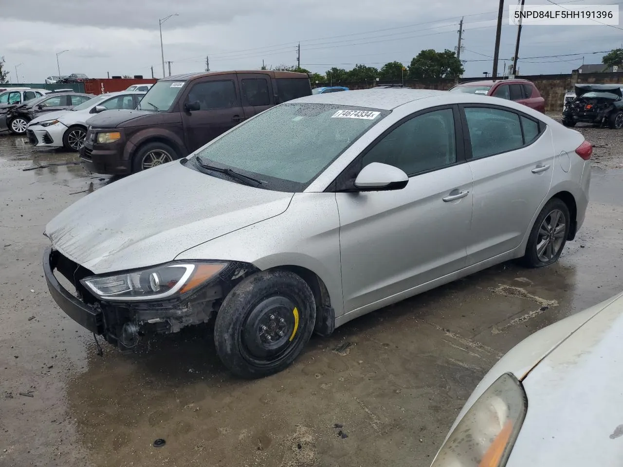 2017 Hyundai Elantra Se VIN: 5NPD84LF5HH191396 Lot: 74674334