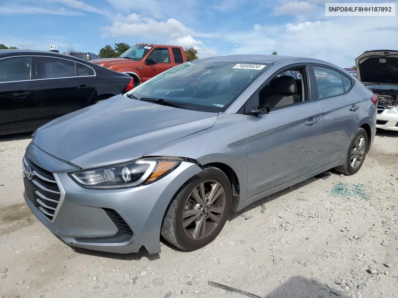 2017 Hyundai Elantra Se VIN: 5NPD84LF8HH187892 Lot: 74695524