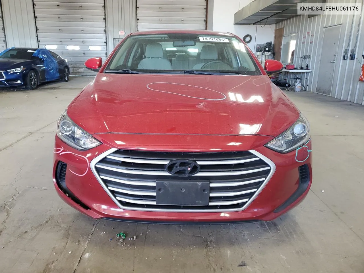 KMHD84LF8HU061176 2017 Hyundai Elantra Se