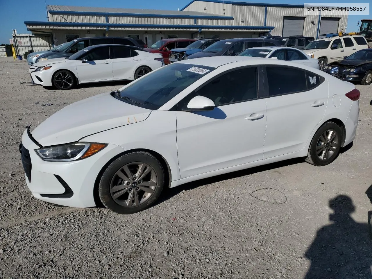 2017 Hyundai Elantra Se VIN: 5NPD84LF7HH058557 Lot: 75038084