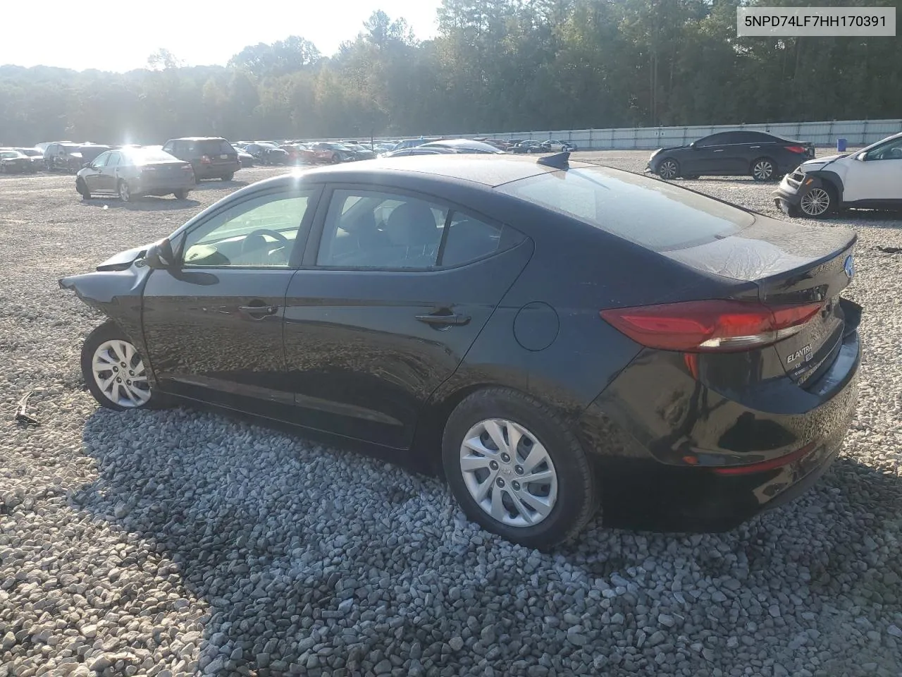 2017 Hyundai Elantra Se VIN: 5NPD74LF7HH170391 Lot: 75250764