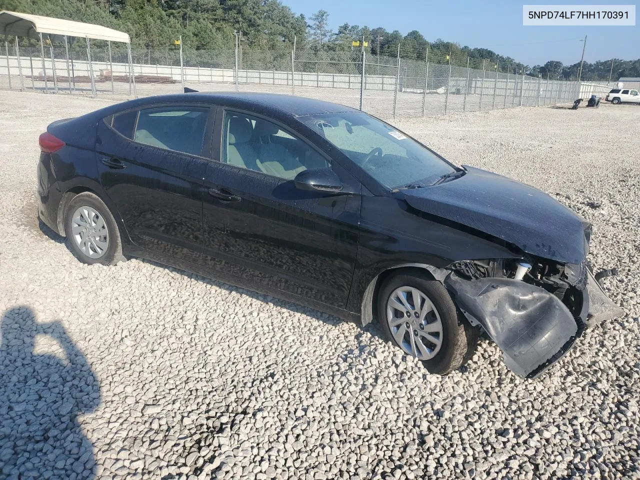 5NPD74LF7HH170391 2017 Hyundai Elantra Se