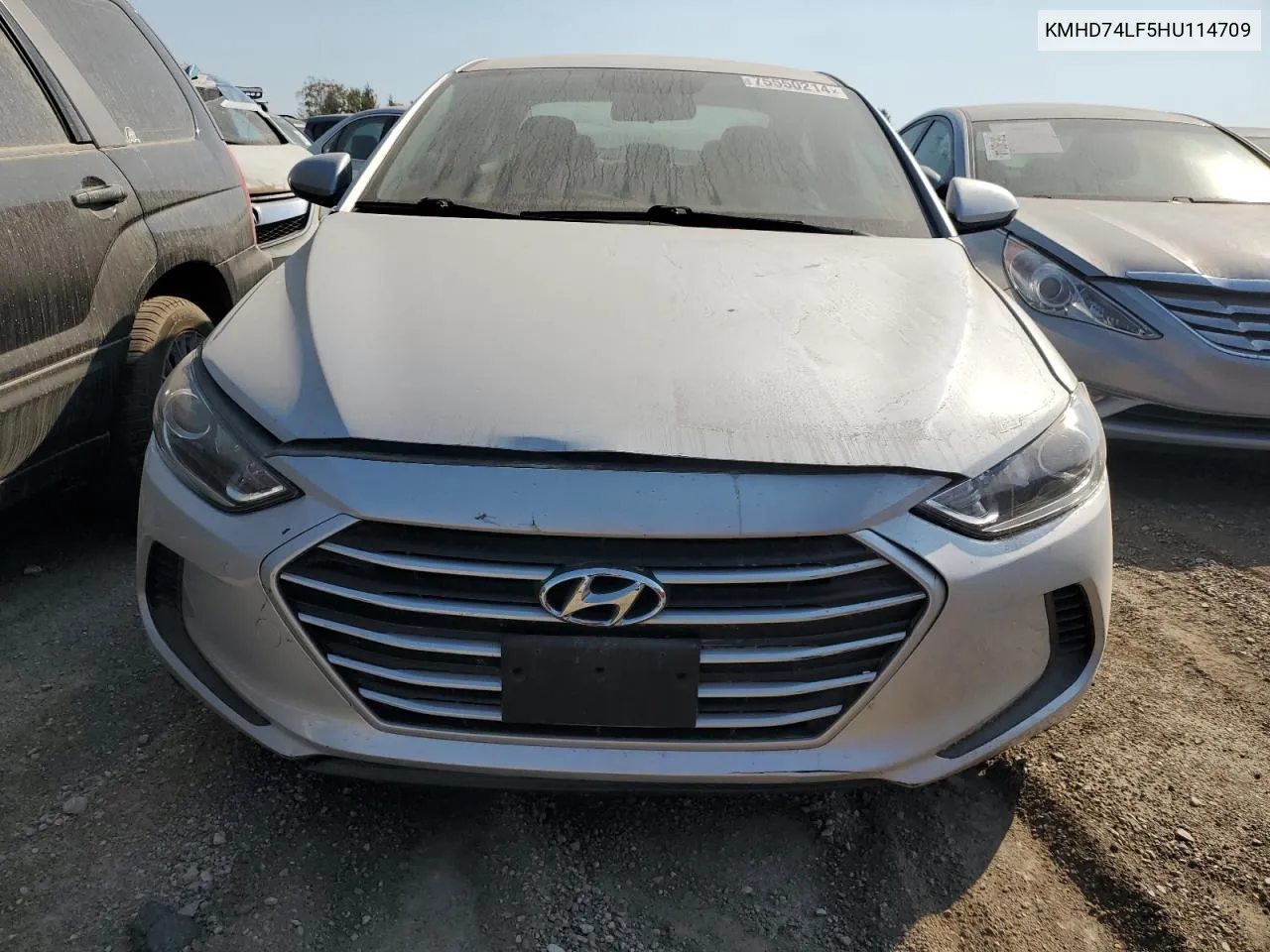 2017 Hyundai Elantra Se VIN: KMHD74LF5HU114709 Lot: 75550214