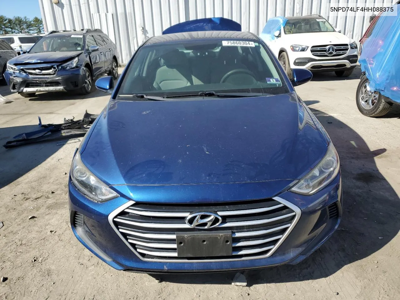 2017 Hyundai Elantra Se VIN: 5NPD74LF4HH088375 Lot: 75860304