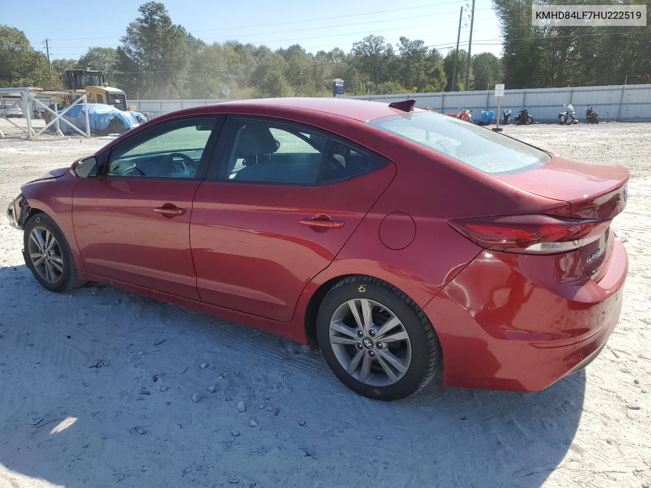 KMHD84LF7HU222519 2017 Hyundai Elantra Se