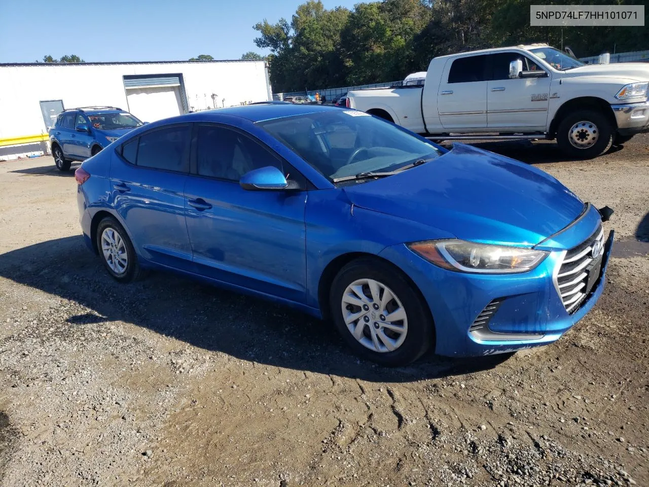 2017 Hyundai Elantra Se VIN: 5NPD74LF7HH101071 Lot: 75952924