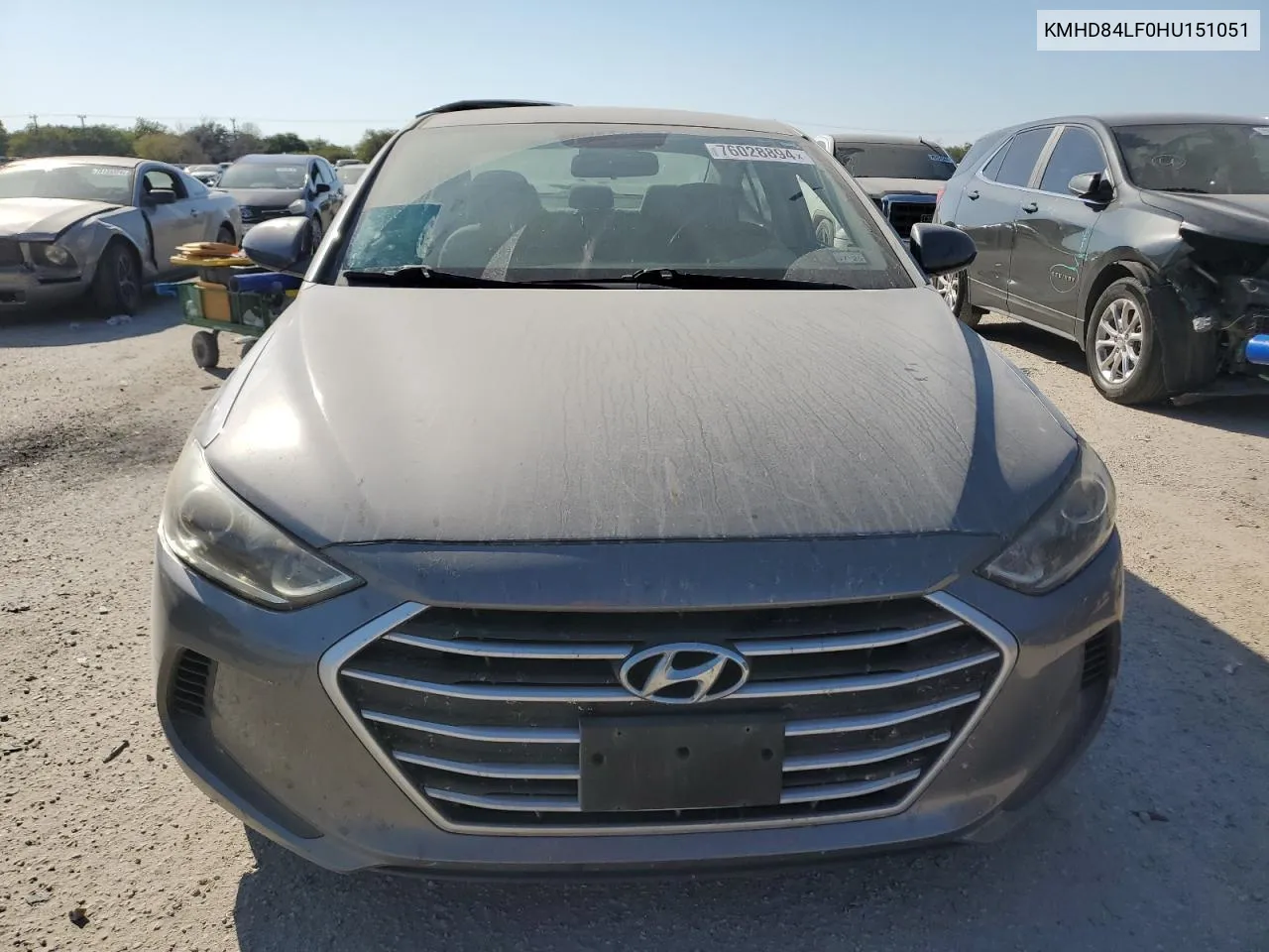 2017 Hyundai Elantra Se VIN: KMHD84LF0HU151051 Lot: 76028894