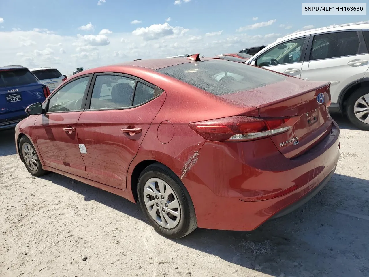 2017 Hyundai Elantra Se VIN: 5NPD74LF1HH163680 Lot: 76189984