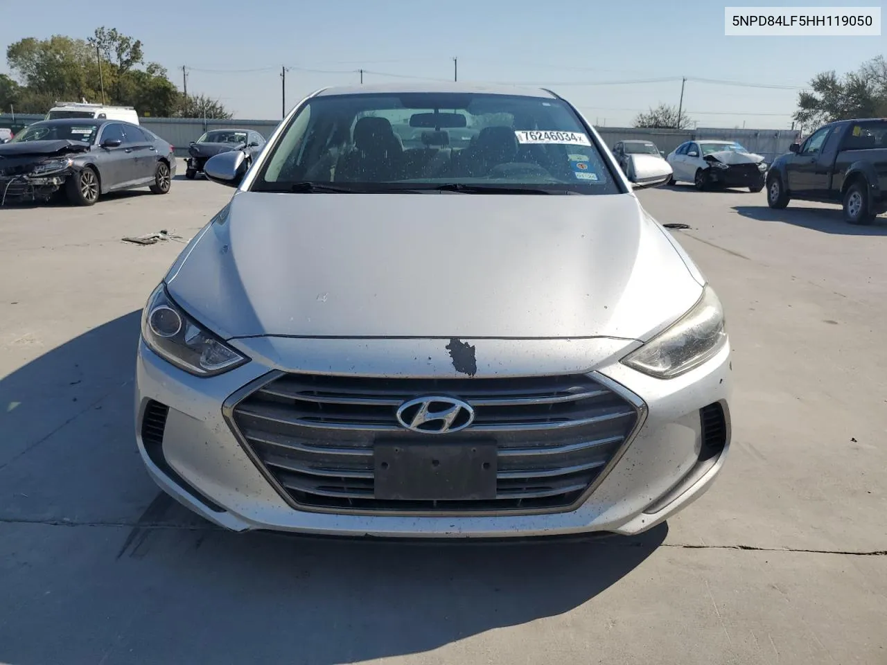 2017 Hyundai Elantra Se VIN: 5NPD84LF5HH119050 Lot: 76246034