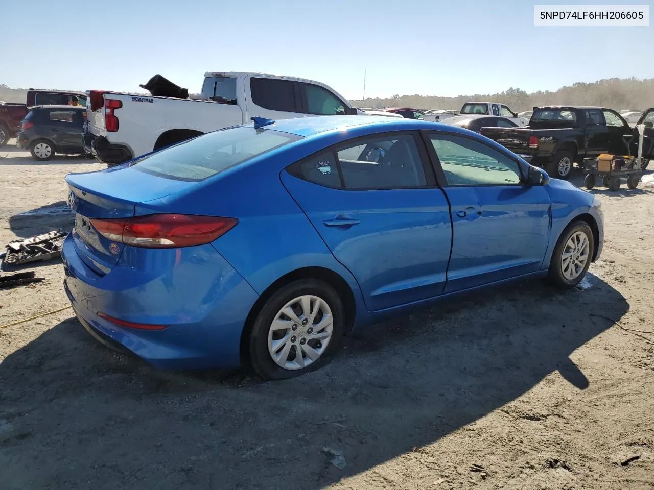 2017 Hyundai Elantra Se VIN: 5NPD74LF6HH206605 Lot: 76258524