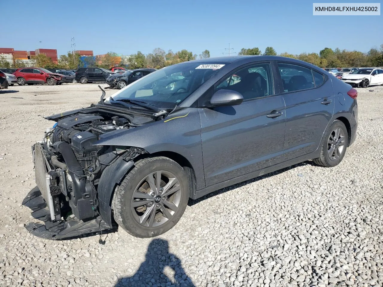 2017 Hyundai Elantra Se VIN: KMHD84LFXHU425002 Lot: 76387094