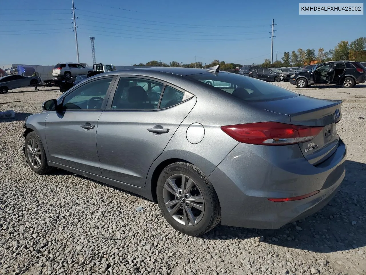 2017 Hyundai Elantra Se VIN: KMHD84LFXHU425002 Lot: 76387094