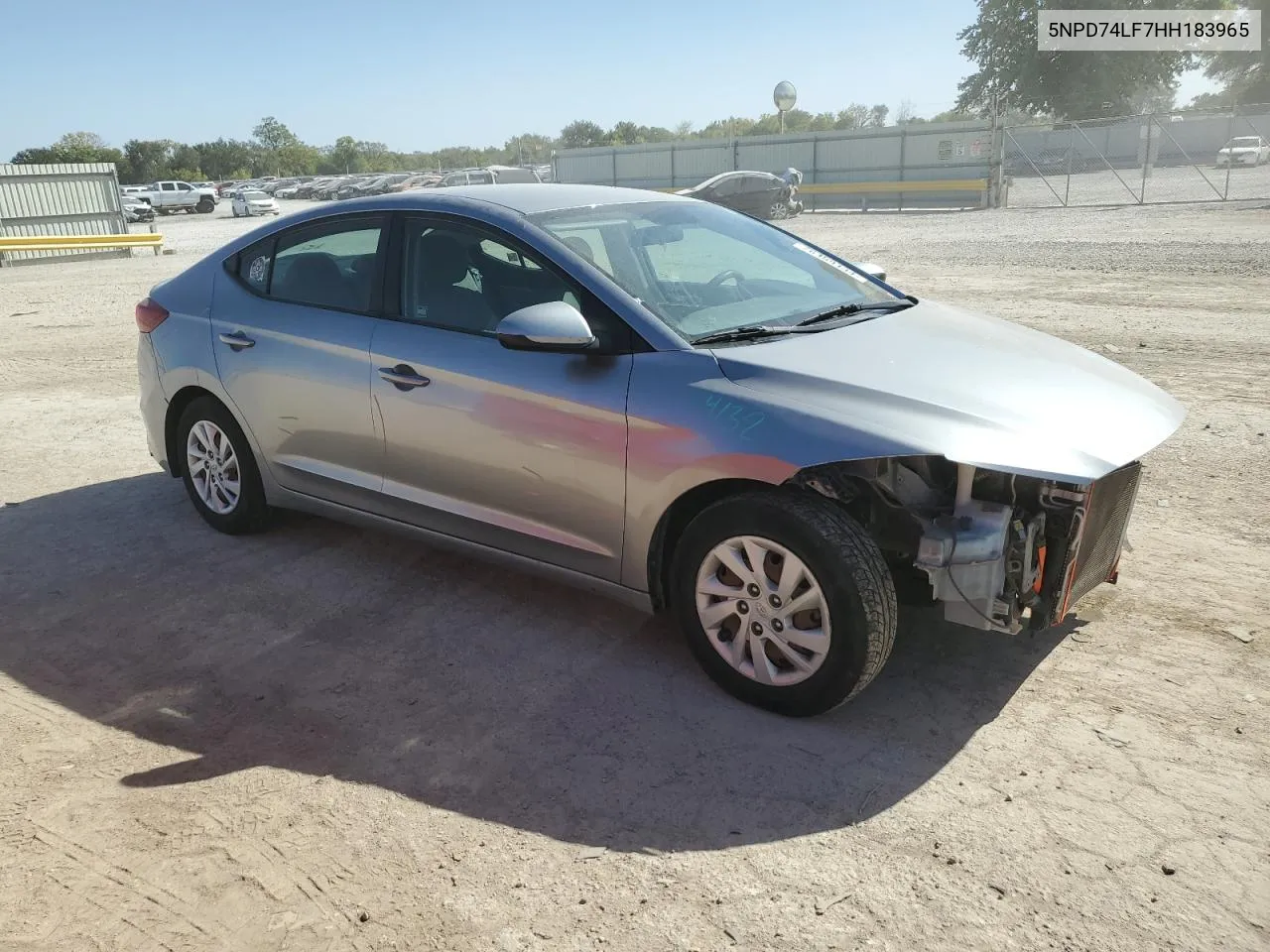 5NPD74LF7HH183965 2017 Hyundai Elantra Se