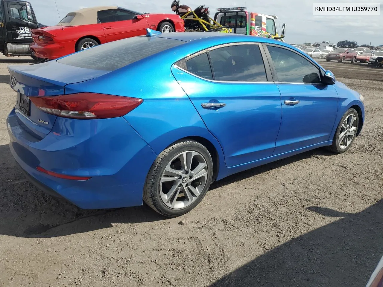 2017 Hyundai Elantra Se VIN: KMHD84LF9HU359770 Lot: 76617034