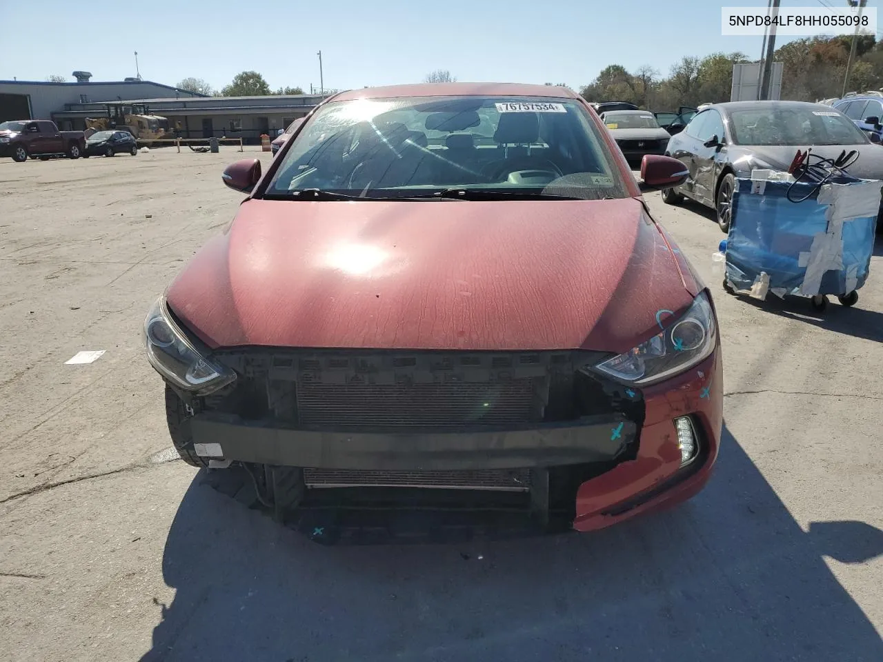 2017 Hyundai Elantra Se VIN: 5NPD84LF8HH055098 Lot: 76757534