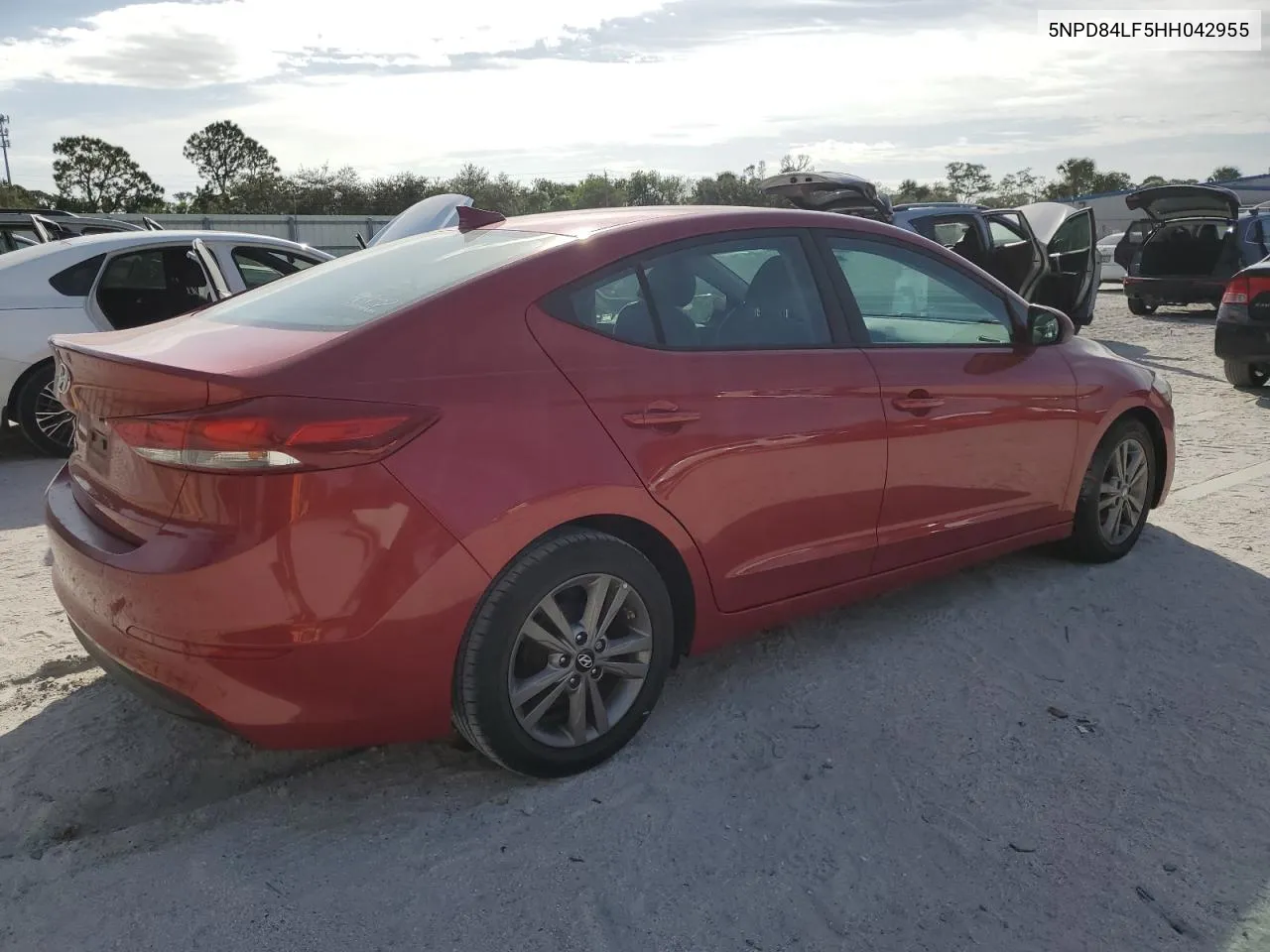 5NPD84LF5HH042955 2017 Hyundai Elantra Se