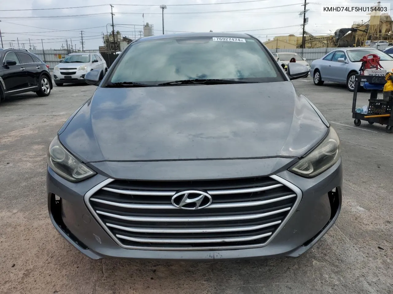 2017 Hyundai Elantra Se VIN: KMHD74LF5HU154403 Lot: 76927474