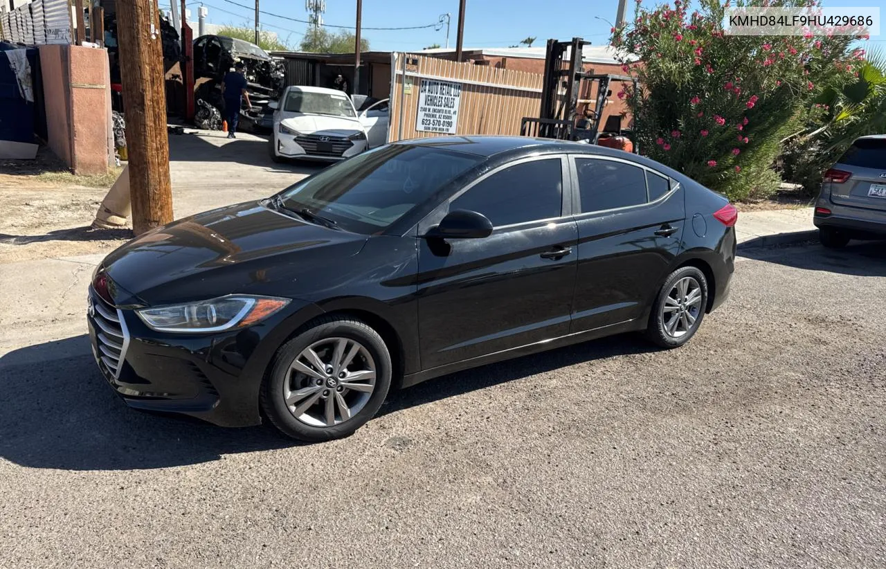 KMHD84LF9HU429686 2017 Hyundai Elantra Se