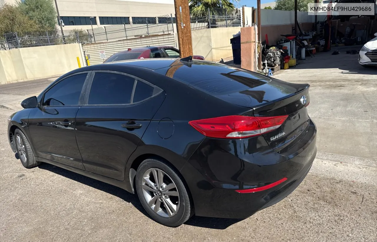 2017 Hyundai Elantra Se VIN: KMHD84LF9HU429686 Lot: 77011154