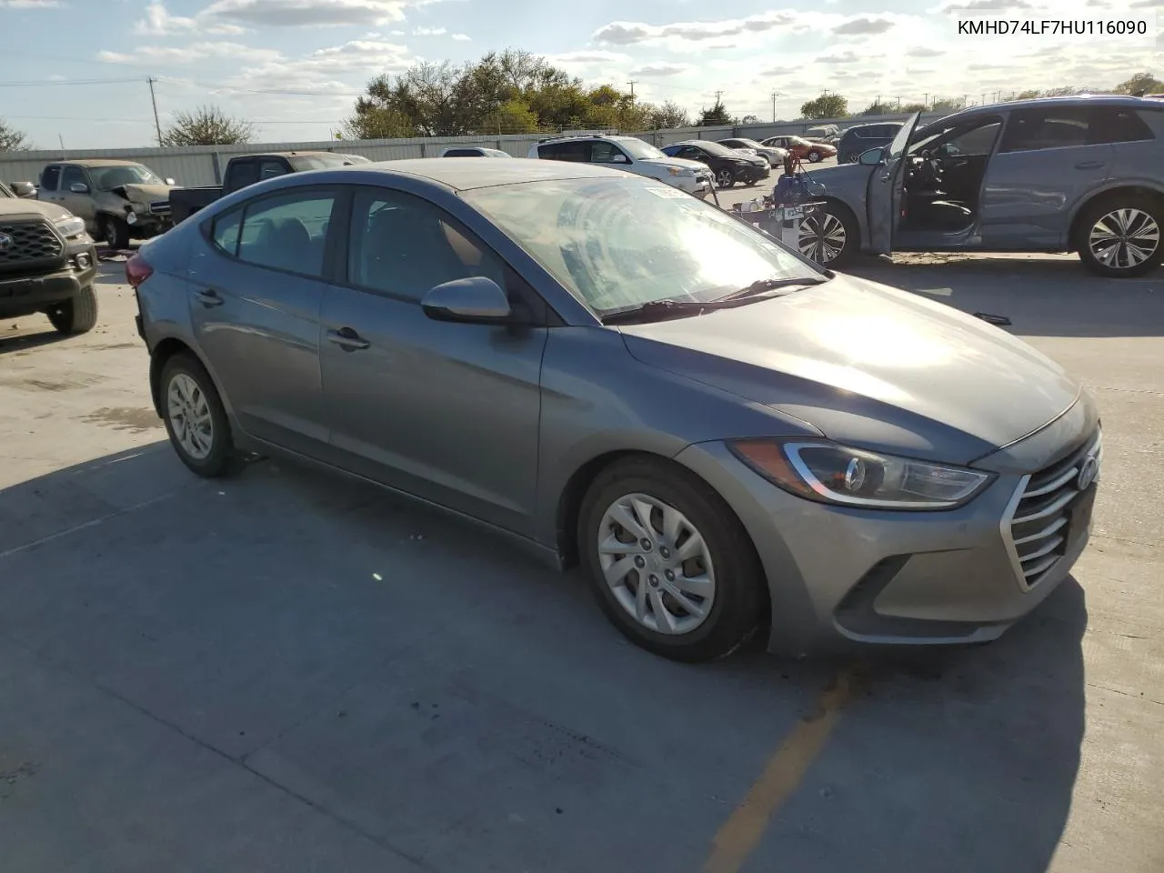 2017 Hyundai Elantra Se VIN: KMHD74LF7HU116090 Lot: 77060164