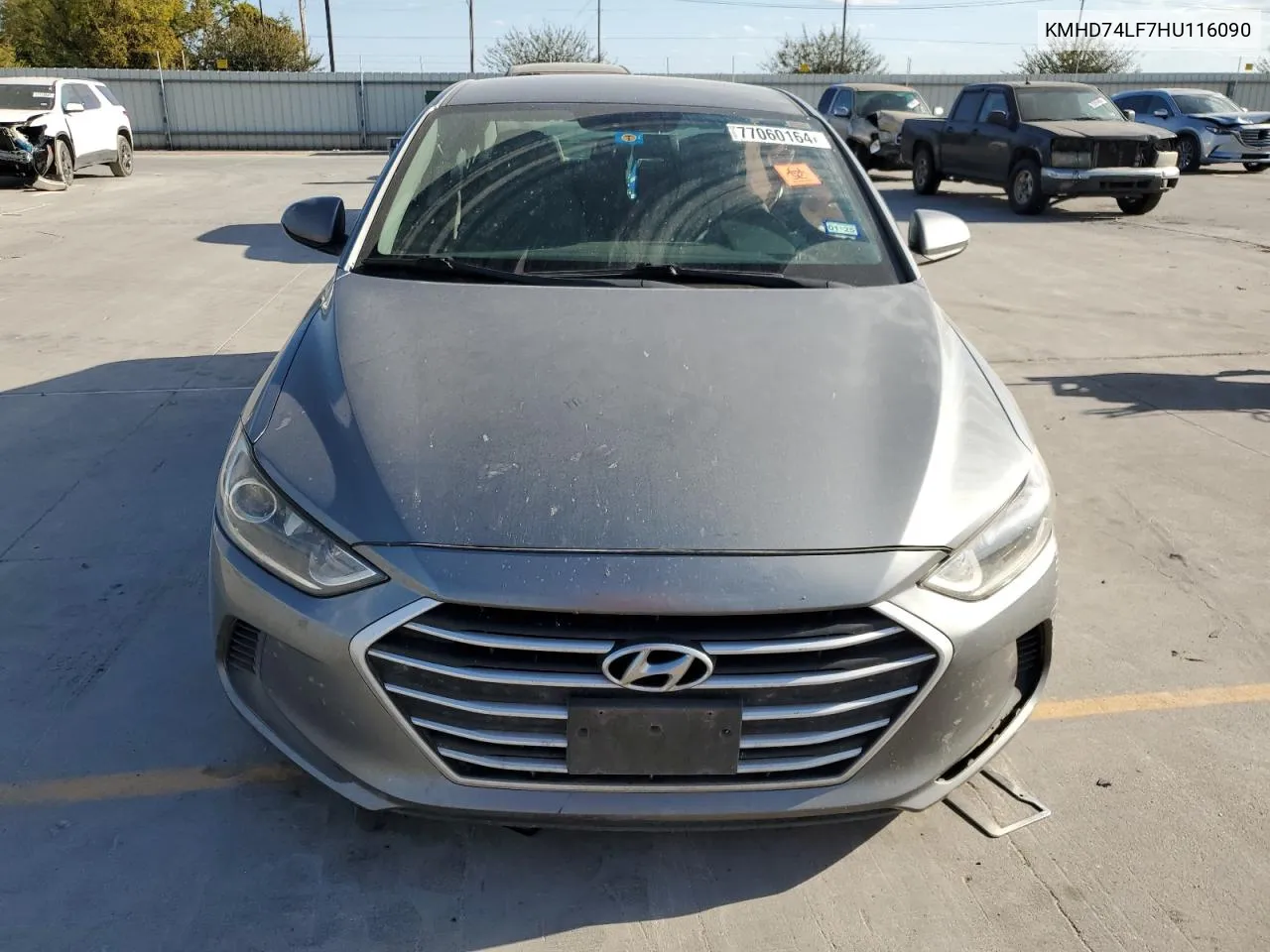 2017 Hyundai Elantra Se VIN: KMHD74LF7HU116090 Lot: 77060164