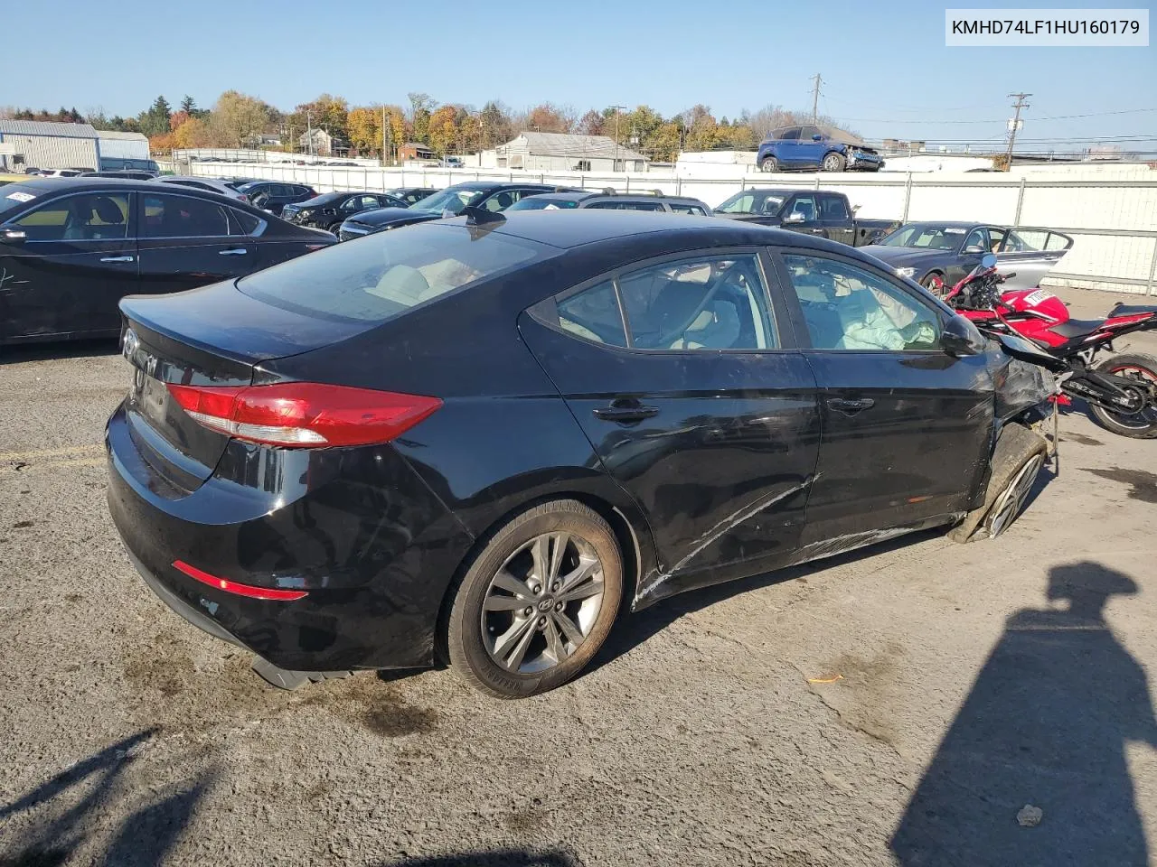 2017 Hyundai Elantra Se VIN: KMHD74LF1HU160179 Lot: 77195474