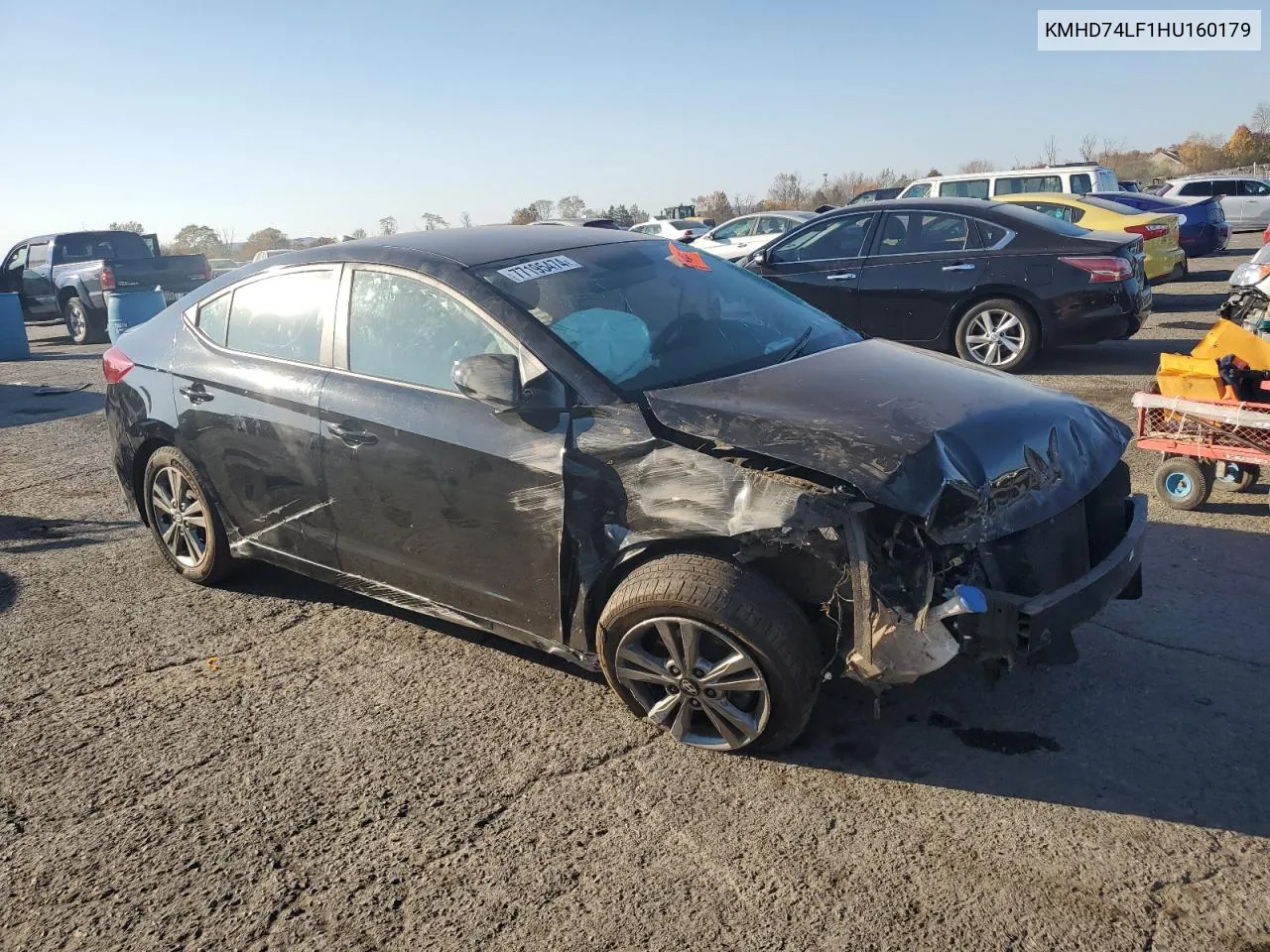 2017 Hyundai Elantra Se VIN: KMHD74LF1HU160179 Lot: 77195474