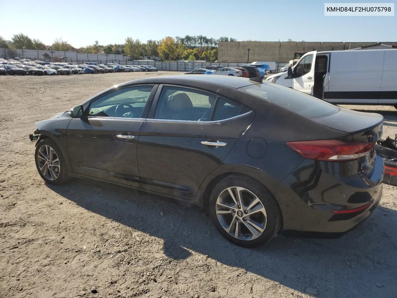 2017 Hyundai Elantra Se VIN: KMHD84LF2HU075798 Lot: 77278394