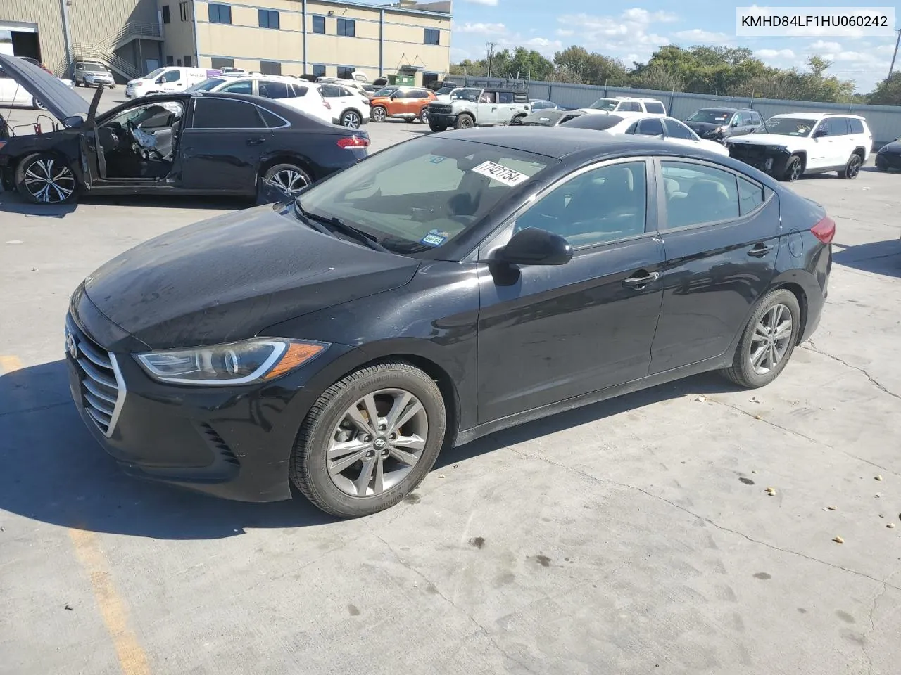 2017 Hyundai Elantra Se VIN: KMHD84LF1HU060242 Lot: 77421754