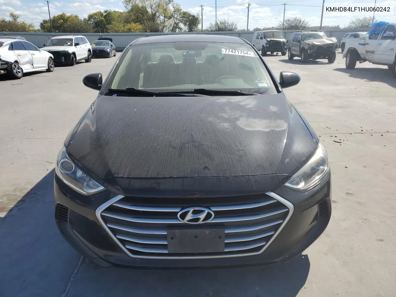 2017 Hyundai Elantra Se VIN: KMHD84LF1HU060242 Lot: 77421754