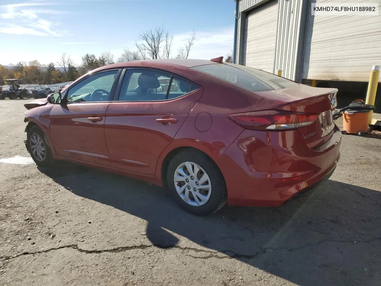 2017 Hyundai Elantra Se VIN: KMHD74LF8HU188982 Lot: 77495684