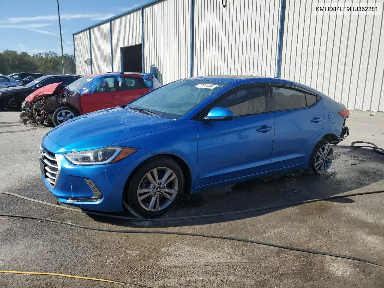 2017 Hyundai Elantra Se VIN: KMHD84LF9HU362281 Lot: 77749384