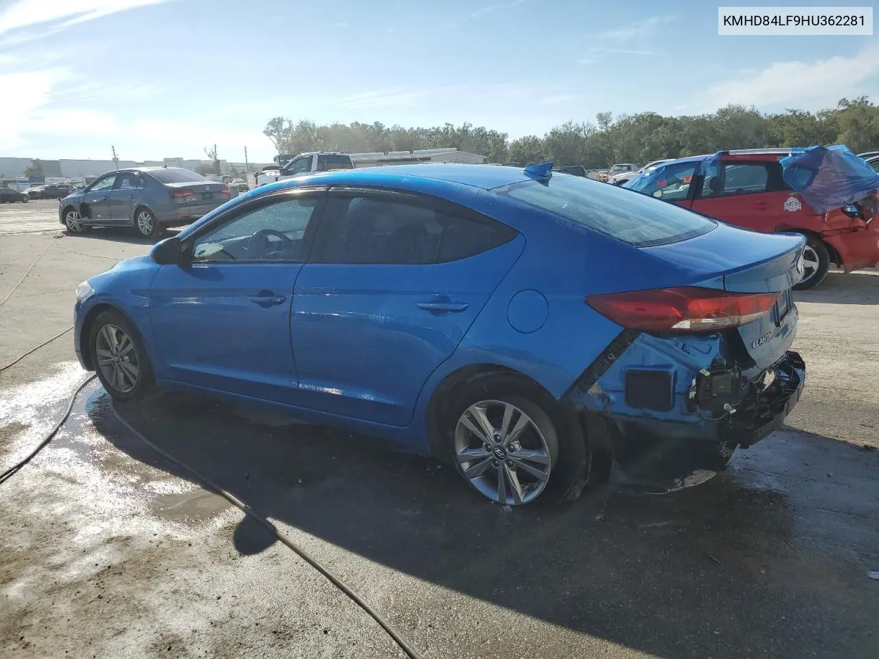 2017 Hyundai Elantra Se VIN: KMHD84LF9HU362281 Lot: 77749384