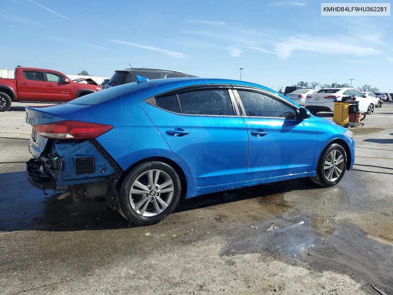 2017 Hyundai Elantra Se VIN: KMHD84LF9HU362281 Lot: 77749384